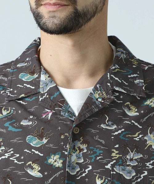 BAYFLOW(ベイフロー)の「【Peach×BAYFLOW】ガラシャツ(シャツ/ブラウス・メンズ・ブルー/チャコール・LARGE/MEDIUM)」の11枚目の写真