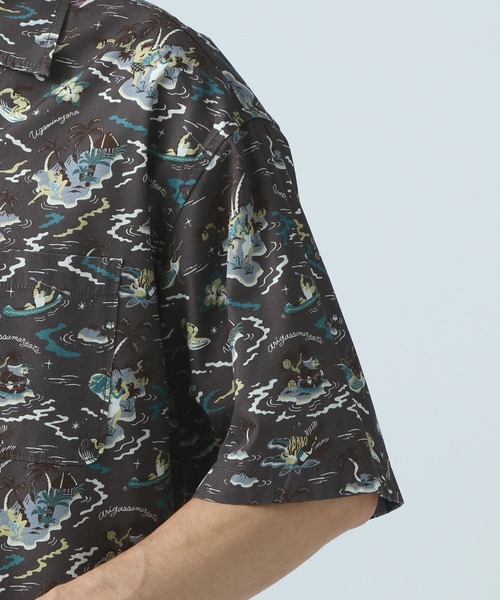 BAYFLOW(ベイフロー)の「【Peach×BAYFLOW】ガラシャツ(シャツ/ブラウス・メンズ・ブルー/チャコール・LARGE/MEDIUM)」の12枚目の写真