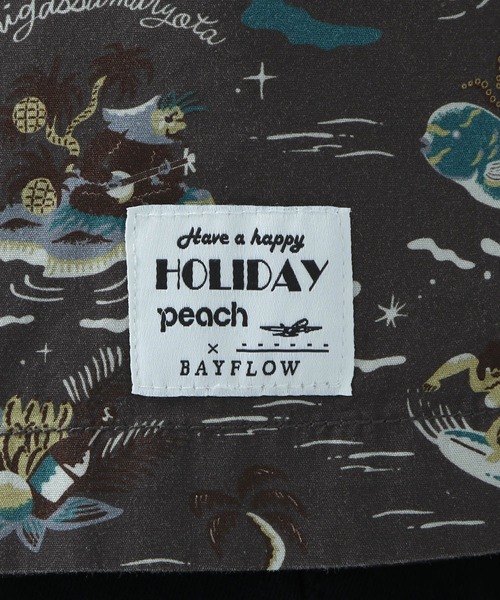 BAYFLOW(ベイフロー)の「【Peach×BAYFLOW】ガラシャツ(シャツ/ブラウス・メンズ・ブルー/チャコール・LARGE/MEDIUM)」の14枚目の写真