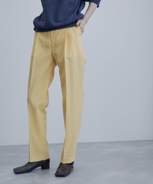 ADAM ET ROPE'（アダムエロペ）の「【サステナブル】スリムスラックス（スラックス・レディース・ブラック/クリーム/ラベンダー/グレー・38/36/34）」の20枚目の写真