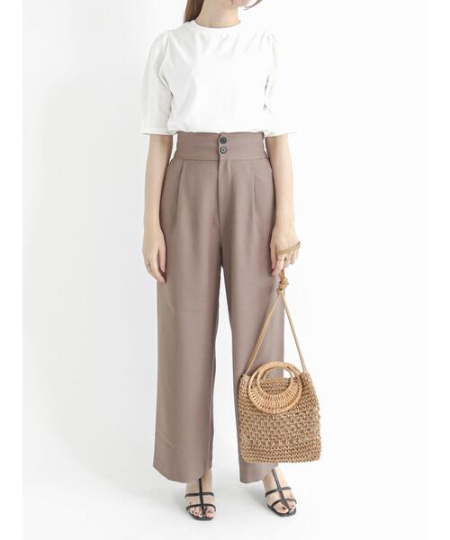 Te chichi（テチチ）の「ボリュームスリーブカットソー（ニット/セーター・レディース・ブラウン/ブラック/オフホワイト・ﾌﾘ-）」の5枚目の写真