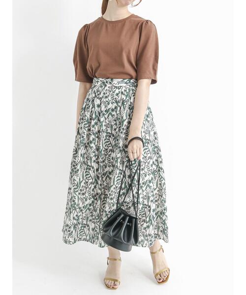 Te chichi（テチチ）の「ボリュームスリーブカットソー（ニット/セーター・レディース・ブラウン/ブラック/オフホワイト・ﾌﾘ-）」の7枚目の写真