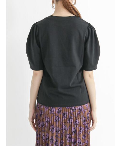 Te chichi（テチチ）の「ボリュームスリーブカットソー（ニット/セーター・レディース・ブラウン/ブラック/オフホワイト・ﾌﾘ-）」の9枚目の写真