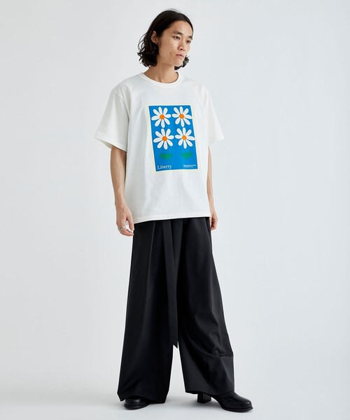 LiNoH（リノー）の「FLOWER PRINT S/S TEE（Tシャツ/カットソー・メンズ・ピンク/グリーン/ブルー・1/2）」の19枚目の写真