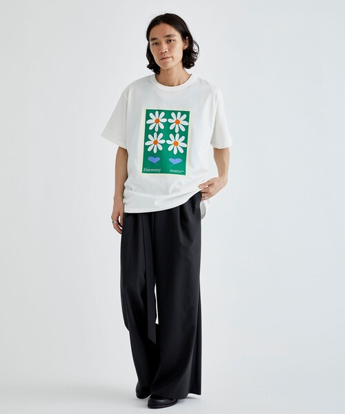 LiNoH（リノー）の「FLOWER PRINT S/S TEE（Tシャツ/カットソー・メンズ・ピンク/グリーン/ブルー・1/2）」の20枚目の写真