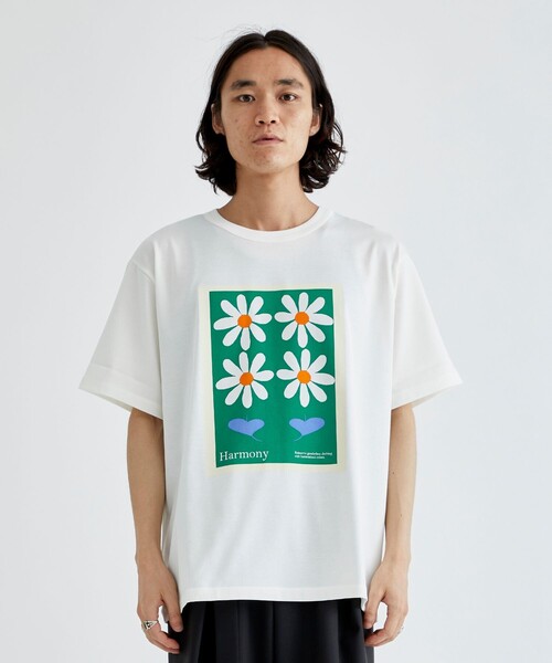 LiNoH（リノー）の「FLOWER PRINT S/S TEE（Tシャツ/カットソー・メンズ・ピンク/グリーン/ブルー・1/2）」の17枚目の写真