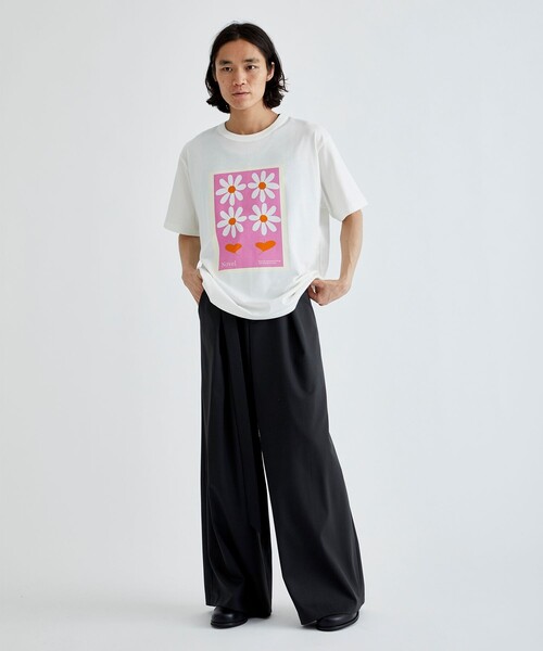 LiNoH（リノー）の「FLOWER PRINT S/S TEE（Tシャツ/カットソー・メンズ・ピンク/グリーン/ブルー・1/2）」の21枚目の写真