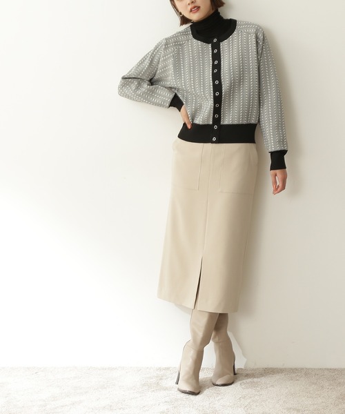 N.（N. Natural Beauty Basic）（エヌエヌナチュラルビューティーベーシック）の「【S Size Line】◆ＴＲポケットタイトスカート（スカート・レディース・ベージュ/ナチュラル/ネイビー/パープル/ブルー/ブラウン・SMALL/MEDIUM）」の3枚目の写真