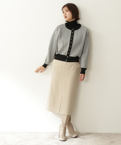 N.（N. Natural Beauty Basic）（エヌエヌナチュラルビューティーベーシック）の「【S Size Line】◆ＴＲポケットタイトスカート（スカート・レディース・ベージュ/ナチュラル/ネイビー/パープル/ブルー/ブラウン・SMALL/MEDIUM）」の7枚目の写真