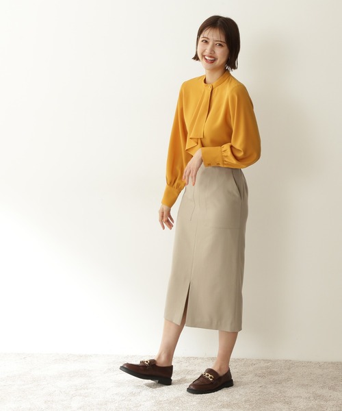 N.（N. Natural Beauty Basic）（エヌエヌナチュラルビューティーベーシック）の「【S Size Line】◆ＴＲポケットタイトスカート（スカート・レディース・ベージュ/ナチュラル/ネイビー/パープル/ブルー/ブラウン・SMALL/MEDIUM）」の14枚目の写真