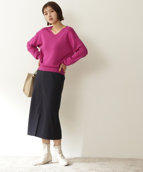 N.（N. Natural Beauty Basic）（エヌエヌナチュラルビューティーベーシック）の「【S Size Line】◆ＴＲポケットタイトスカート（スカート・レディース・ベージュ/ナチュラル/ネイビー/パープル/ブルー/ブラウン・SMALL/MEDIUM）」の19枚目の写真