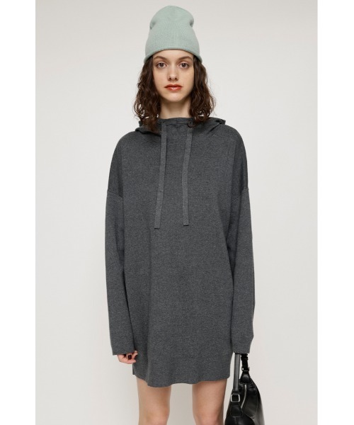 SLY(スライ)の「LOOSELY HOODED OP ルーズリー フーデッド ワンピース フード付き(ワンピース・レディース・ブルー/杢グレー/オフホワイト/ブラック・FREE)」の21枚目の写真