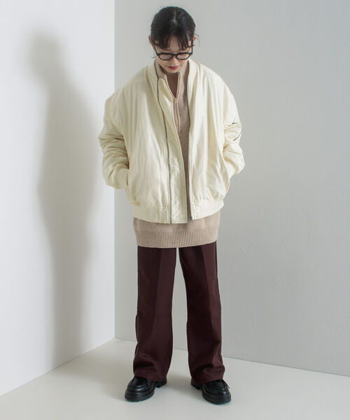 GLOSTER（グロスター）の「【GLOSTER/グロスター】MA-1 FLIGHT JACKET フライトジャケット ミリタリー（ブルゾン・メンズ・ブラック/オリーブ/ネイビー/ホワイト・S/M/L/XL）」の8枚目の写真