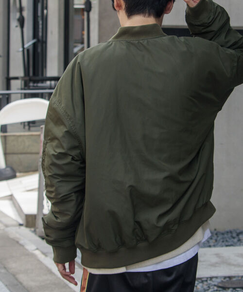 GLOSTER（グロスター）の「【GLOSTER/グロスター】MA-1 FLIGHT JACKET フライトジャケット ミリタリー（ブルゾン・メンズ・ブラック/オリーブ/ネイビー/ホワイト・S/M/L/XL）」の11枚目の写真