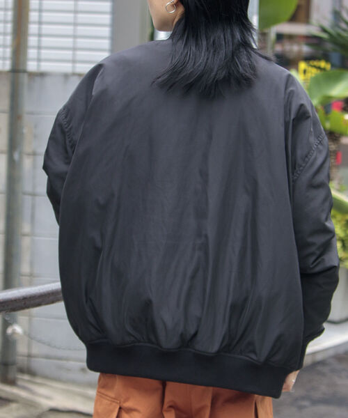 GLOSTER（グロスター）の「【GLOSTER/グロスター】MA-1 FLIGHT JACKET フライトジャケット ミリタリー（ブルゾン・メンズ・ブラック/オリーブ/ネイビー/ホワイト・S/M/L/XL）」の22枚目の写真