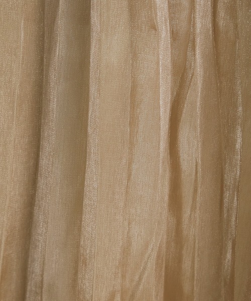 PAPAVER(パパヴェル)の「【papaver】オーロラサテンプリーツSK(スカート・レディース・グリーン/モカ/グレー/ベージュ/オフホワイト・MEDIUM)」の8枚目の写真