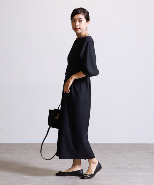 追加》P/Ry ツイルウエストシェイプワンピース（ワンピース）｜VERMEIL