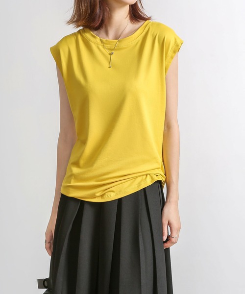 MAISON DE THERESE（メゾン ド テレーズ）の「デザインＴシャツ（Tシャツ/カットソー・レディース・ブラック/ベージュ/ホワイト/Mustard・M）」の12枚目の写真