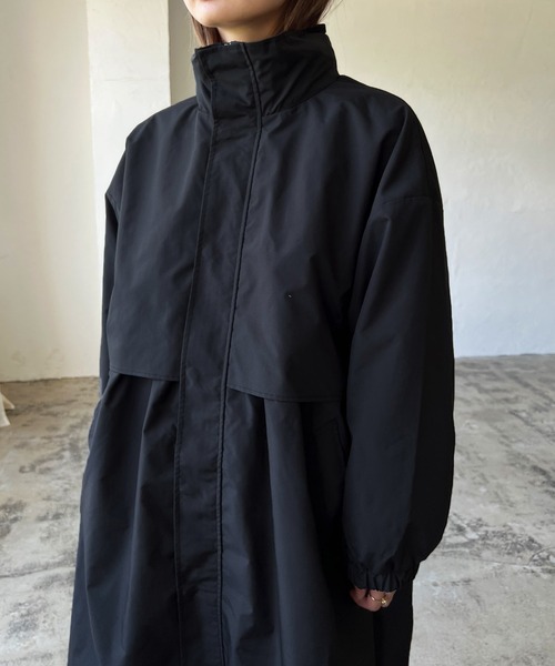 LIAN（リアン）の「スタンドモッズコート（モッズコート・レディース・ブラック/カーキ/オレンジ/アイボリー・FREE）」の10枚目の写真