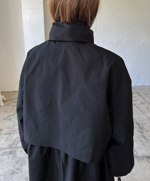 LIAN（リアン）の「スタンドモッズコート（モッズコート・レディース・ブラック/カーキ/オレンジ/アイボリー・FREE）」の11枚目の写真