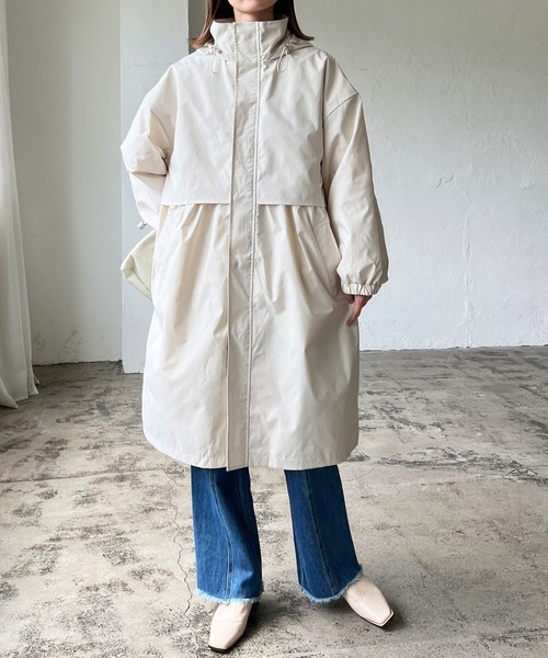 LIAN（リアン）の「スタンドモッズコート（モッズコート・レディース・ブラック/カーキ/オレンジ/アイボリー・FREE）」の16枚目の写真