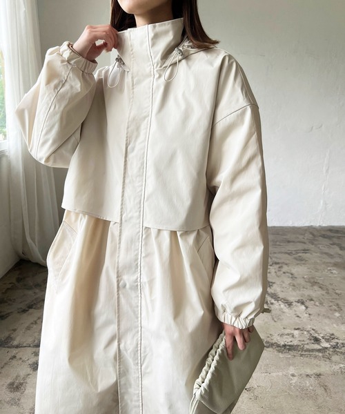 LIAN（リアン）の「スタンドモッズコート（モッズコート・レディース・ブラック/カーキ/オレンジ/アイボリー・FREE）」の17枚目の写真