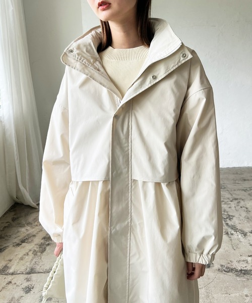 LIAN（リアン）の「スタンドモッズコート（モッズコート・レディース・ブラック/カーキ/オレンジ/アイボリー・FREE）」の19枚目の写真