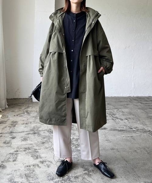 LIAN（リアン）の「スタンドモッズコート（モッズコート・レディース・ブラック/カーキ/オレンジ/アイボリー・FREE）」の20枚目の写真