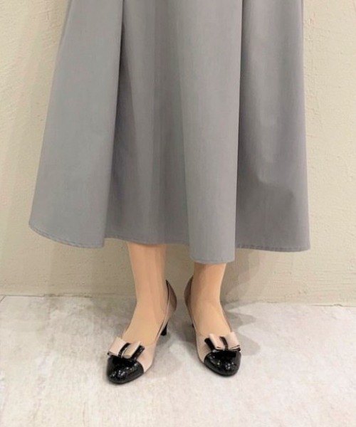 JELLY BEANS(ジェリービーンズ)の「2WAYダブルリボンヒールパンプス<ふわさら>(204-62841)JELLY BEANS(ジェリービーンズ)(パンプス・レディース・ブラック/ベージュ/ワイン・23/24/25/22/25.5/22.5/24.5/23.5/21.5)」の16枚目の写真