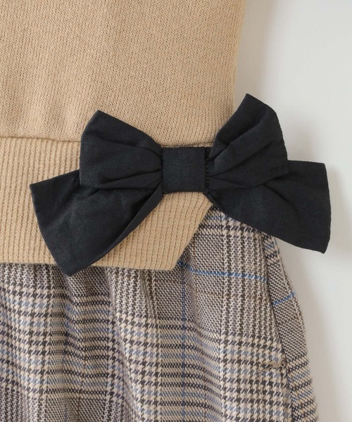 ikka（イッカ）の「【キッズ】ベストドッキングチェックワンピース（100~160cm）（ワンピース・キッズ・ブラック/ベージュ・100/110/120/130/140/150/160）」の13枚目の写真