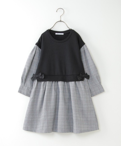 ikka（イッカ）の「【キッズ】ベストドッキングチェックワンピース（100~160cm）（ワンピース・キッズ・ブラック/ベージュ・100/110/120/130/140/150/160）」の14枚目の写真