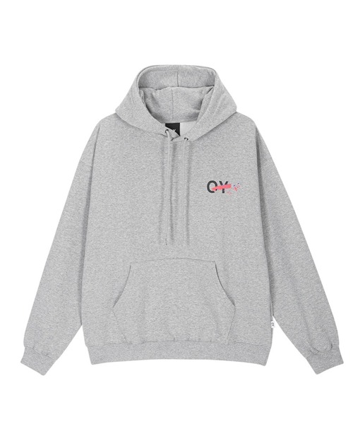 OY(オーワイ)の「『OY/オーワイ』DIRTY PAINTING LOGO HOODIE/ペイント加工 ロゴ フーディ プルオーバーパーカー(パーカー・メンズ・ブルー/ブラック/グレー・L/M)」の22枚目の写真