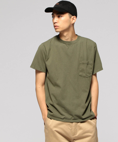 Goodwear(Since1983)（グッドウェア）の「GOODWEAR /  ポケットTシャツ（Tシャツ/カットソー・メンズ・ホワイト/グレー/ネイビー/カーキ/オリーブ・SMALL/MEDIUM/LARGE）」の4枚目の写真