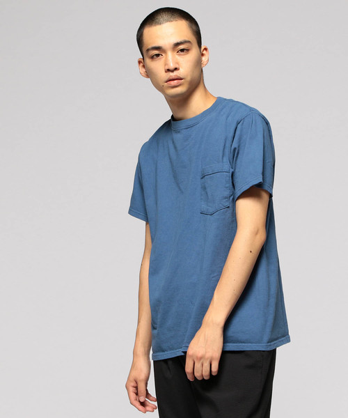 Goodwear(Since1983)（グッドウェア）の「Goodwear / Pocket Tee（Tシャツ/カットソー・メンズ・ホワイト/グレー/ネイビー/オリーブ/カーキ/ブラック/ワイン/ピンク/ロイヤルブルー/イエロー系その他/オレンジ/ナチュラル/グリーン/ブルー/ブラック系その他4/ケリーグリーン/ライトブラウン/パープル・MEDIUM/SMALL/LARGE/X-LARGE）」の12枚目の写真
