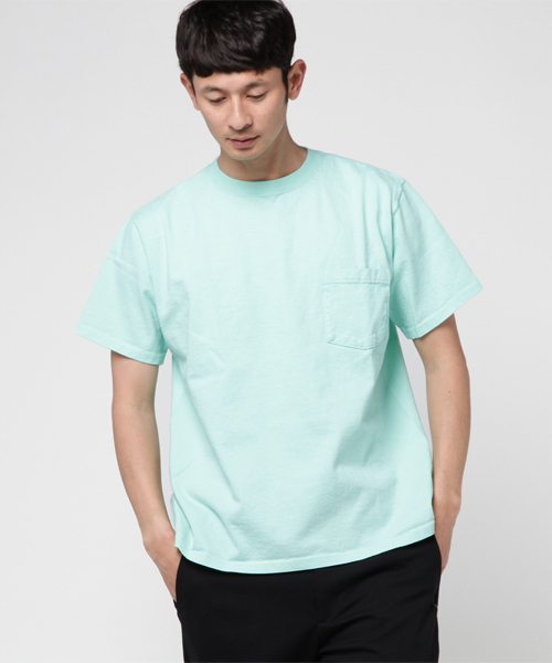 Goodwear(Since1983)（グッドウェア）の「Goodwear / Pocket Tee（Tシャツ/カットソー・メンズ・ホワイト/グレー/ネイビー/オリーブ/カーキ/ブラック/ワイン/ピンク/ロイヤルブルー/イエロー系その他/オレンジ/ナチュラル/グリーン/ブルー/ブラック系その他4/ケリーグリーン/ライトブラウン/パープル・MEDIUM/SMALL/LARGE/X-LARGE）」の13枚目の写真