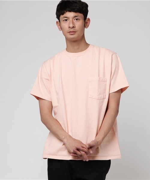 Goodwear(Since1983)（グッドウェア）の「Goodwear / Pocket Tee（Tシャツ/カットソー・メンズ・ホワイト/グレー/ネイビー/オリーブ/カーキ/ブラック/ワイン/ピンク/ロイヤルブルー/イエロー系その他/オレンジ/ナチュラル/グリーン/ブルー/ブラック系その他4/ケリーグリーン/ライトブラウン/パープル・MEDIUM/SMALL/LARGE/X-LARGE）」の16枚目の写真