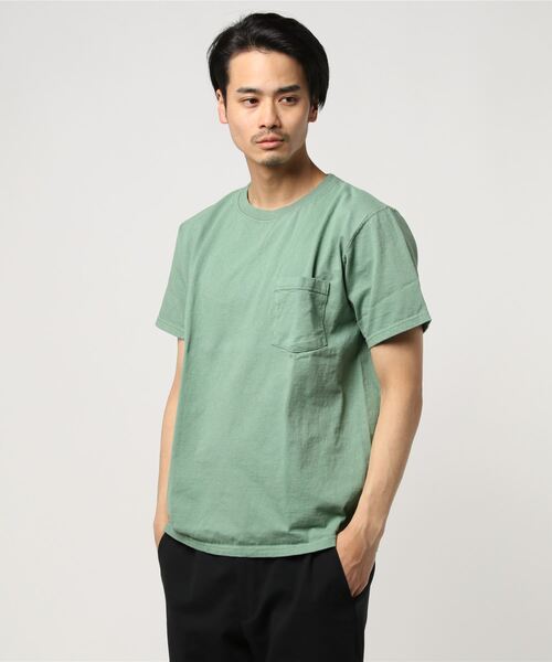Goodwear(Since1983)（グッドウェア）の「Goodwear / Pocket Tee（Tシャツ/カットソー・メンズ・ホワイト/グレー/ネイビー/オリーブ/カーキ/ブラック/ワイン/ピンク/ロイヤルブルー/イエロー系その他/オレンジ/ナチュラル/グリーン/ブルー/ブラック系その他4/ケリーグリーン/ライトブラウン/パープル・MEDIUM/SMALL/LARGE/X-LARGE）」の10枚目の写真