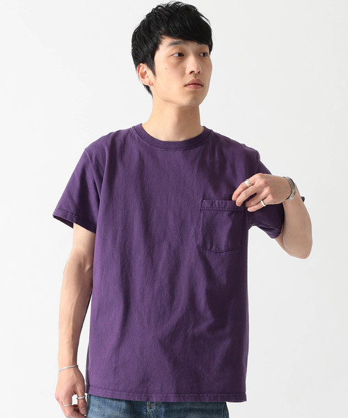Goodwear(Since1983)（グッドウェア）の「Goodwear / Pocket Tee（Tシャツ/カットソー・メンズ・ホワイト/グレー/ネイビー/オリーブ/カーキ/ブラック/ワイン/ピンク/ロイヤルブルー/イエロー系その他/オレンジ/ナチュラル/グリーン/ブルー/ブラック系その他4/ケリーグリーン/ライトブラウン/パープル・MEDIUM/SMALL/LARGE/X-LARGE）」の14枚目の写真