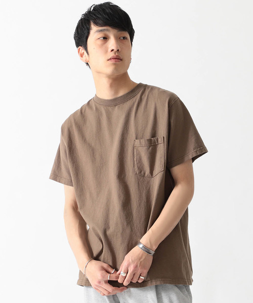 Goodwear(Since1983)（グッドウェア）の「Goodwear / Pocket Tee（Tシャツ/カットソー・メンズ・ホワイト/グレー/ネイビー/オリーブ/カーキ/ブラック/ワイン/ピンク/ロイヤルブルー/イエロー系その他/オレンジ/ナチュラル/グリーン/ブルー/ブラック系その他4/ケリーグリーン/ライトブラウン/パープル・MEDIUM/SMALL/LARGE/X-LARGE）」の6枚目の写真