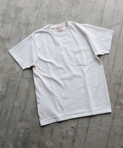 Goodwear(Since1983)（グッドウェア）の「Goodwear / Pocket Tee（Tシャツ/カットソー・メンズ・ホワイト/グレー/ネイビー/オリーブ/カーキ/ブラック/ワイン/ピンク/ロイヤルブルー/イエロー系その他/オレンジ/ナチュラル/グリーン/ブルー/ブラック系その他4/ケリーグリーン/ライトブラウン/パープル・MEDIUM/SMALL/LARGE/X-LARGE）」の20枚目の写真
