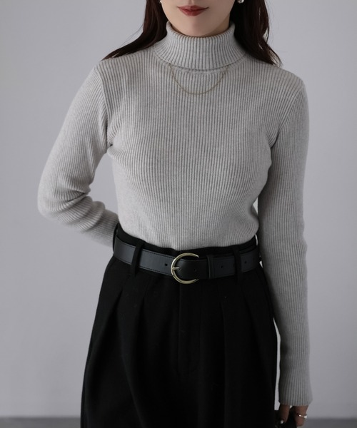 セール】リブタートルネックニット（ニット/セーター）｜Riberry