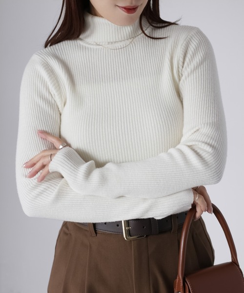 セール】リブタートルネックニット（ニット/セーター）｜Riberry