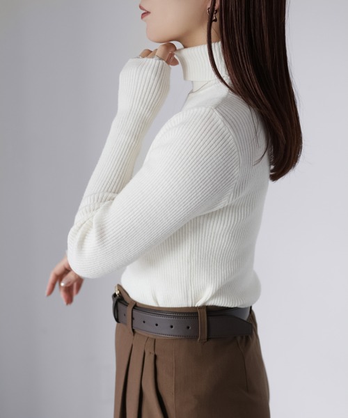 セール】リブタートルネックニット（ニット/セーター）｜Riberry