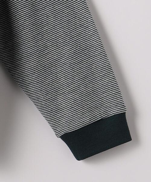 green label relaxing（グリーンレーベルリラクシング）の「タック ボーダー リブ クルーネック 長袖 カットソー（Tシャツ/カットソー・メンズ・ブラック/ダークグリーン/グレー・S/M/L/XL）」の15枚目の写真