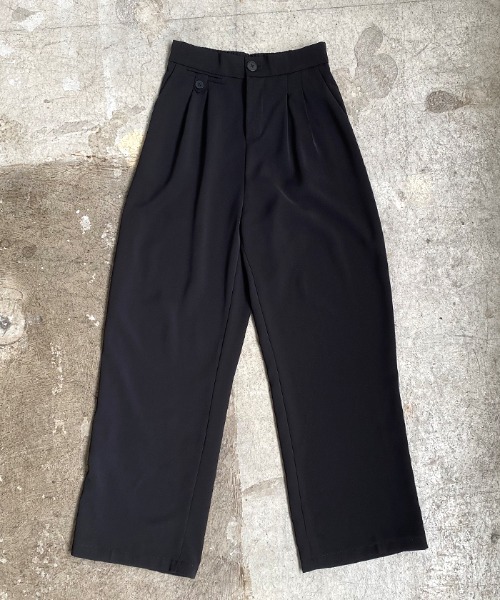 Futier land（フューティアランド）の「【4サイズ展開】大人しなやかの落ち感。ハイウエストツータックスラックス（スラックス・レディース・ブラック/ブラウン/グレー/ワインレッド/アイボリー/ライトパープル/ベージュ/ライトグレー/ライトピンク/ライトイエロー・MEDIUM/LARGE/SMALL/M-Short）」の11枚目の写真