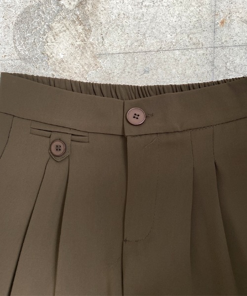 Futier land（フューティアランド）の「【4サイズ展開】大人しなやかの落ち感。ハイウエストツータックスラックス（スラックス・レディース・ブラック/ブラウン/グレー/ワインレッド/アイボリー/ライトパープル/ベージュ/ライトグレー/ライトピンク/ライトイエロー・MEDIUM/LARGE/SMALL/M-Short）」の14枚目の写真