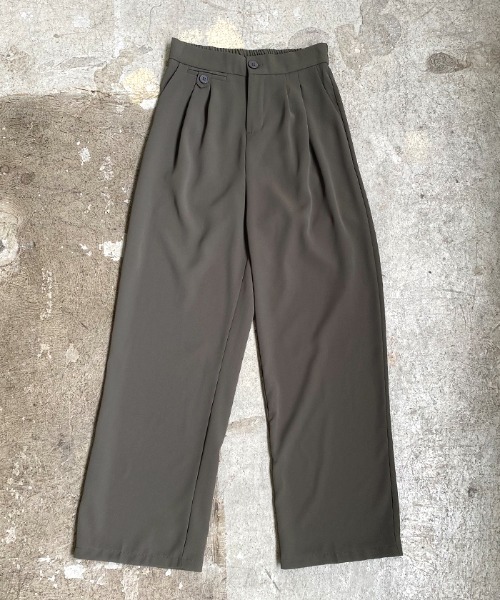 Futier land（フューティアランド）の「【4サイズ展開】大人しなやかの落ち感。ハイウエストツータックスラックス（スラックス・レディース・ブラック/ブラウン/グレー/ワインレッド/アイボリー/ライトパープル/ベージュ/ライトグレー/ライトピンク/ライトイエロー・MEDIUM/LARGE/SMALL/M-Short）」の16枚目の写真