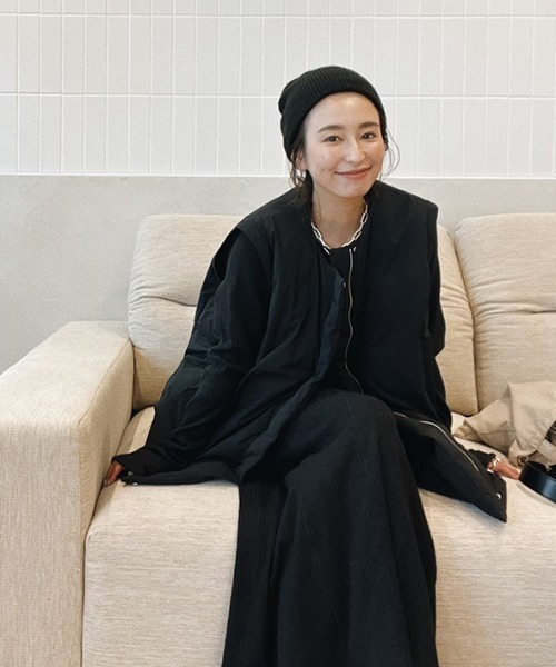 CREDONA(クレドナ)の「ニットキャップ(ニットキャップ/ビーニー・レディース・ブラック/ベージュ/ホワイト系その他・FREE)」の11枚目の写真