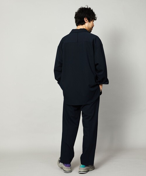 Firsthand（ファーストハンド）の「SHIRT Firsthand by 5525GALLERY/シャツファーストハンド5525ギャラリー SHT FH TUCK SLACKS / タックテーパードパンツ / スラックス（スラックス・メンズ・ネイビー/グレー・M/L）」の6枚目の写真