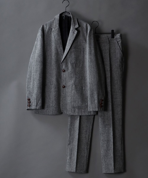 SITRY(シトリー)の「tweed tailored trousers/ツイード テーラード トラウザー(スラックス・メンズ・チャコールグレー/グレー/グレー系その他/グレー系その他2・M/L/XL)」の8枚目の写真